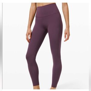 Lululemon Wunder Under HR Tight 25” Size 2 Plum Luxtreme